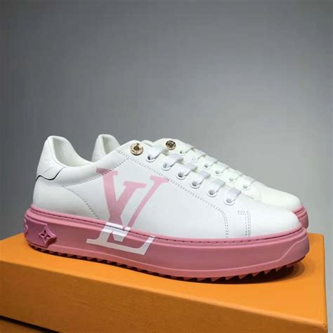 louis vuitton time out sneakers women|louis vuitton pink sneakers women.